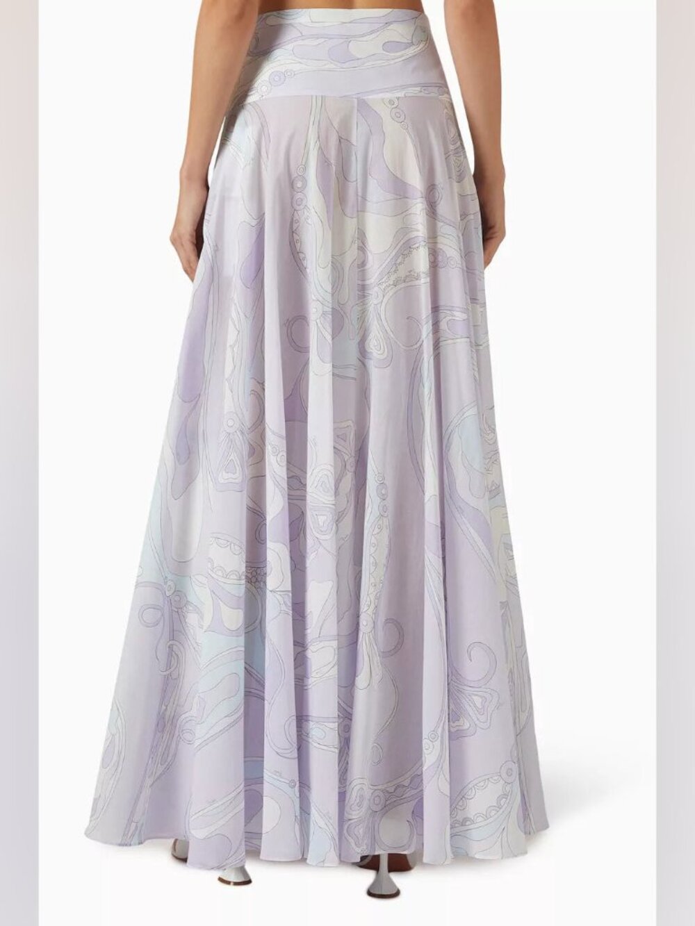 Pucci Orchidee-print Maxi Skirt in Cotton-muslin - Picture 3 of 11